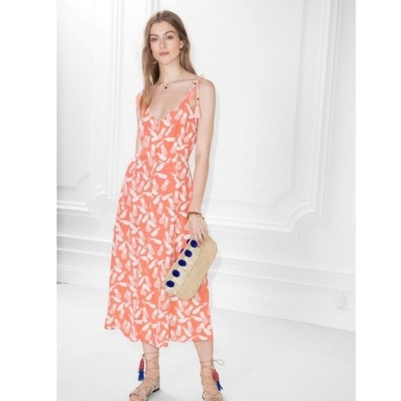 & Other Stories Dresses & Skirts - & other Stories Pineapple Tassel Midi Dress NWT Size 4/Small